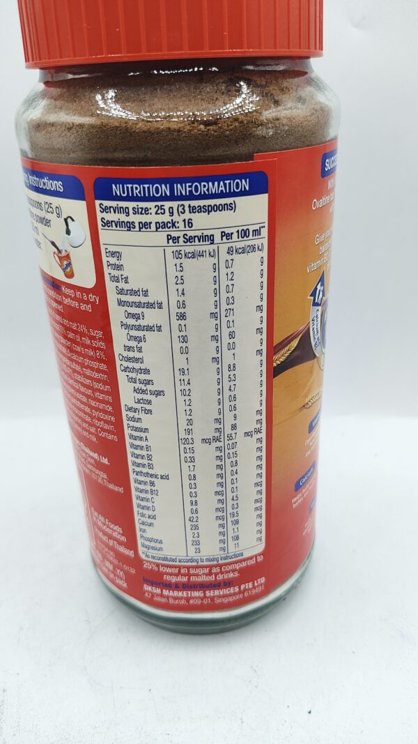 Ovaltine Malt Drink Chocolate Flavour 400g - Image 4