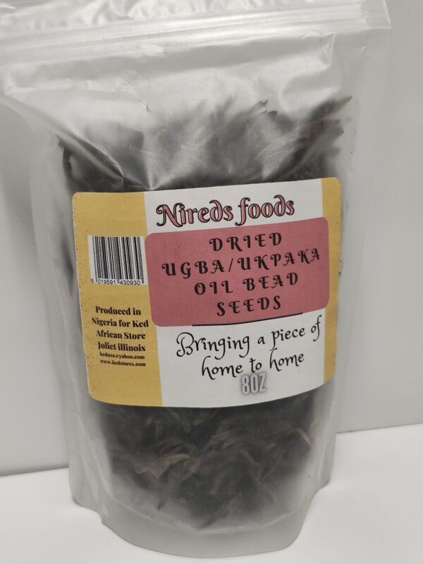 Nireds Dried Ugba Ukpaka Oil Bead Seeds 1lbs