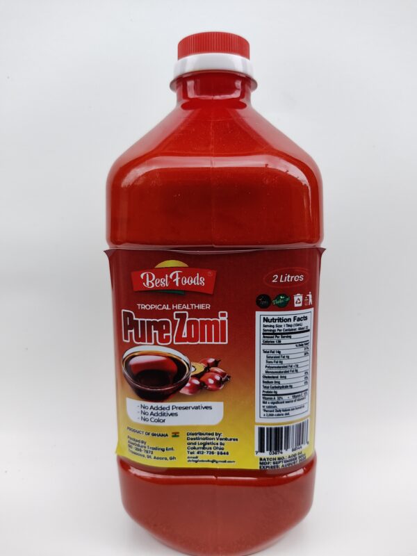 Best Foods Tropical Healthier Pure Zomi Oil 2 Liters