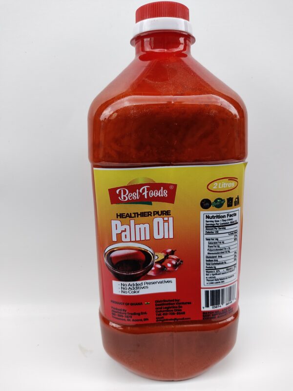 Best Foods Tropical Healthier Pure Palm Oil 2 Liters