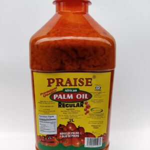 Praise Regular Red Palm Oil Made in Ghana 2 Liter