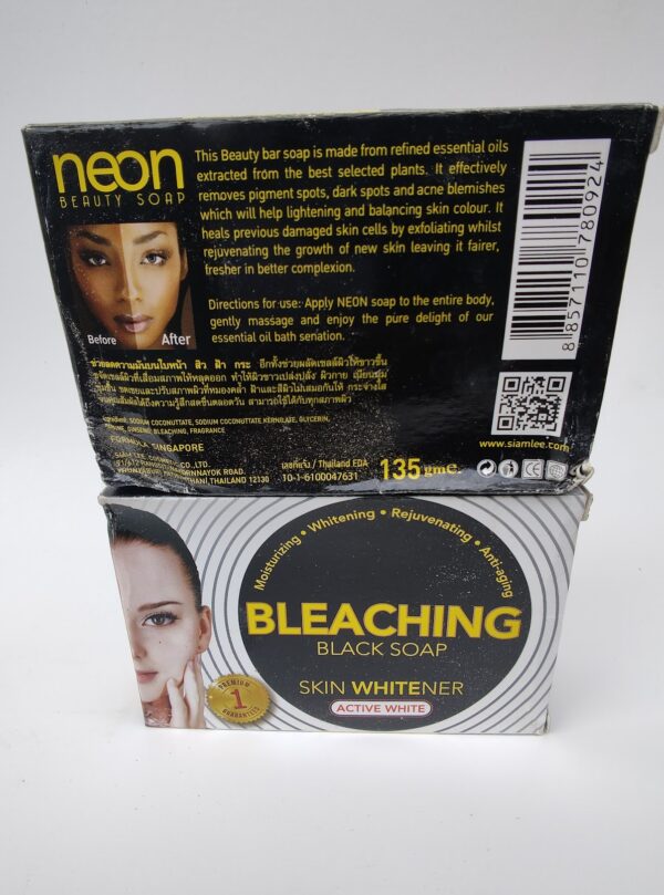 Bleaching Black Soap - 135g x2 - Image 3