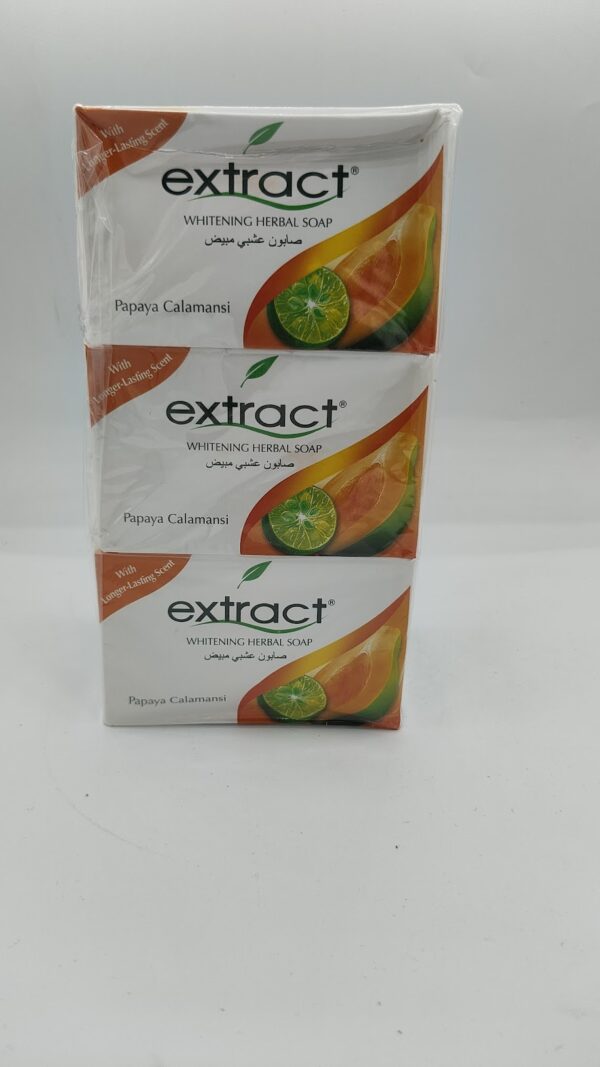 Extract Soap, Whitening Papaya Calamansi Herbal Soap - 3 bars