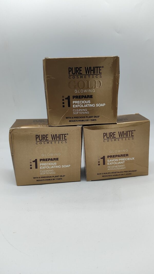 Pure White Gold Soap - 3 bars