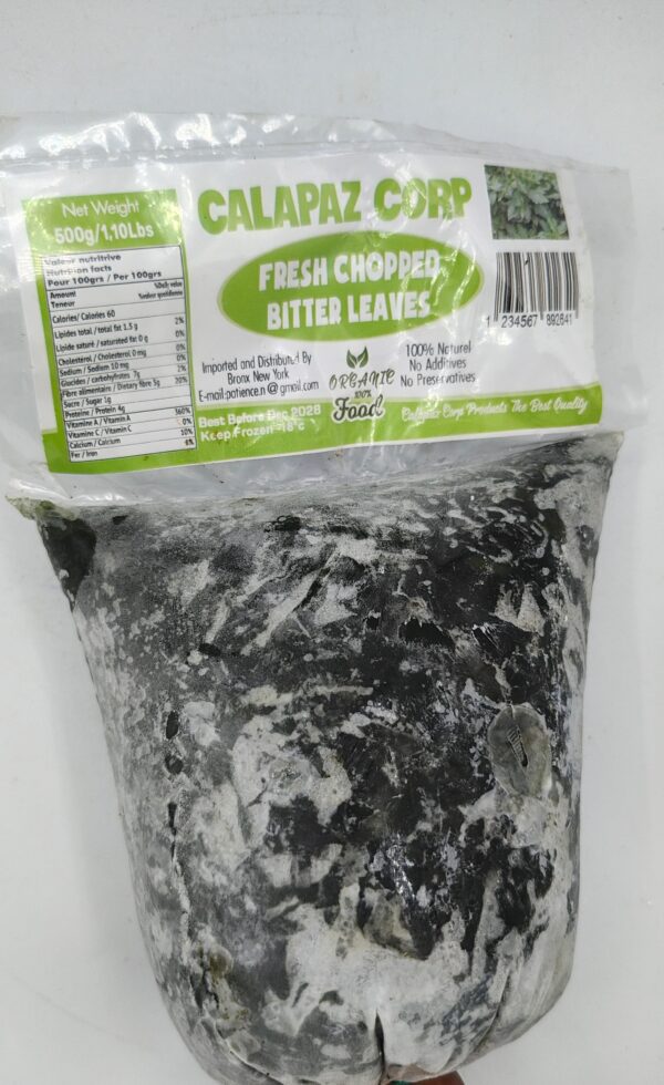 Calapax Corp Frozen Chopped Bitter Leaves