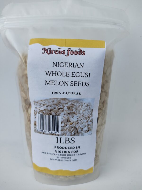 Nireds Foods Whole Egusi Melon Seeds 1lbs   