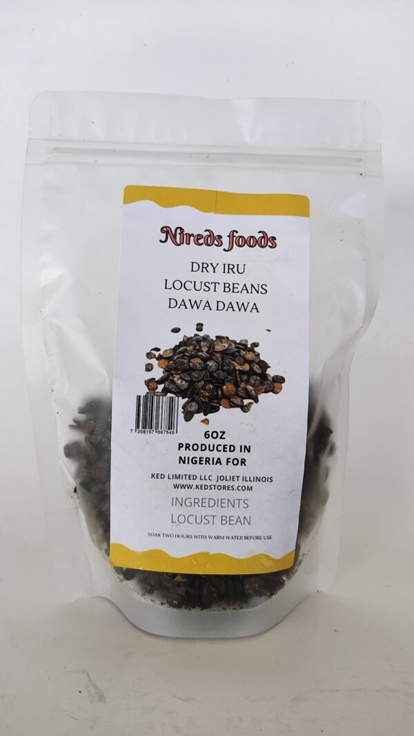 NIREDS FOODS DRY LOCUST BEANS/IRU/ DAWADAWA 6OZ