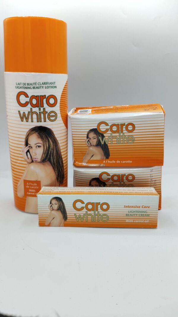 caro white lotion 500ml, 2 soaps and one tube cream