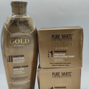 Pure White Gold Lotion & Two Soaps