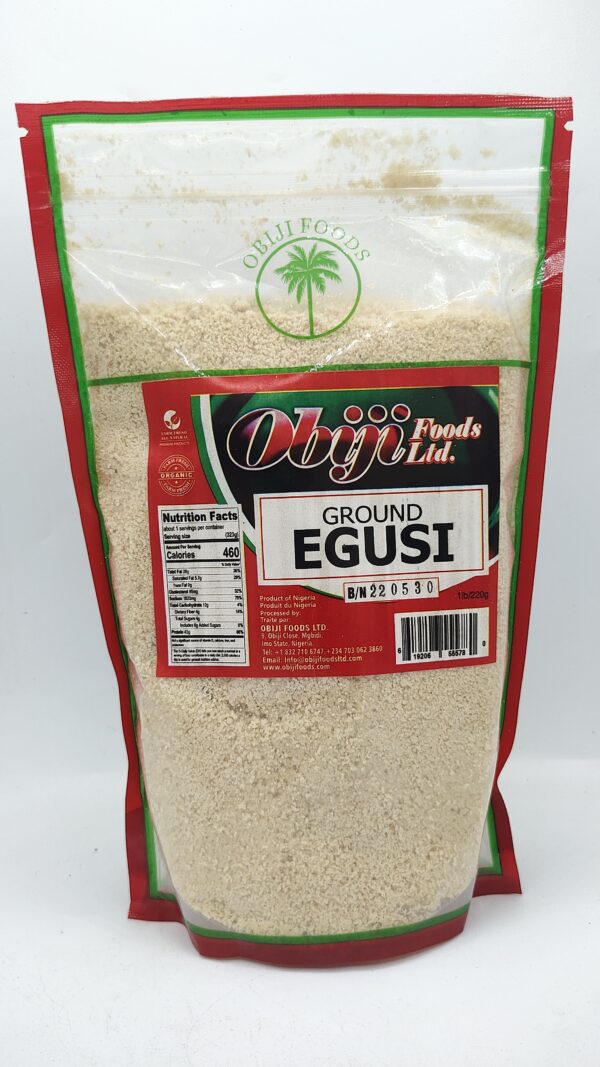 Obiji Foods Ground Egusi 1lbs/453g