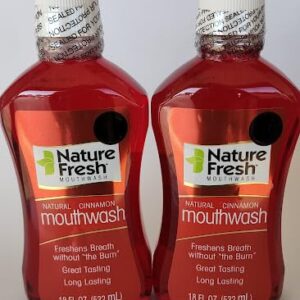 Cinnamon mouthwash for freshens Breath Without The Burn. 2 Pack 18FL OZ 532ML Each