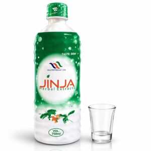 JINJA Herbal Extract Bitters – Non-Alcoholic Health Drink, 750ml Plastic Bottle with Shot Glass – Natural Herbal Blend Digestive Wellness Drink