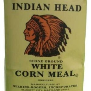 Indian Head Corn Meal Stone Ground White 5lb Bag