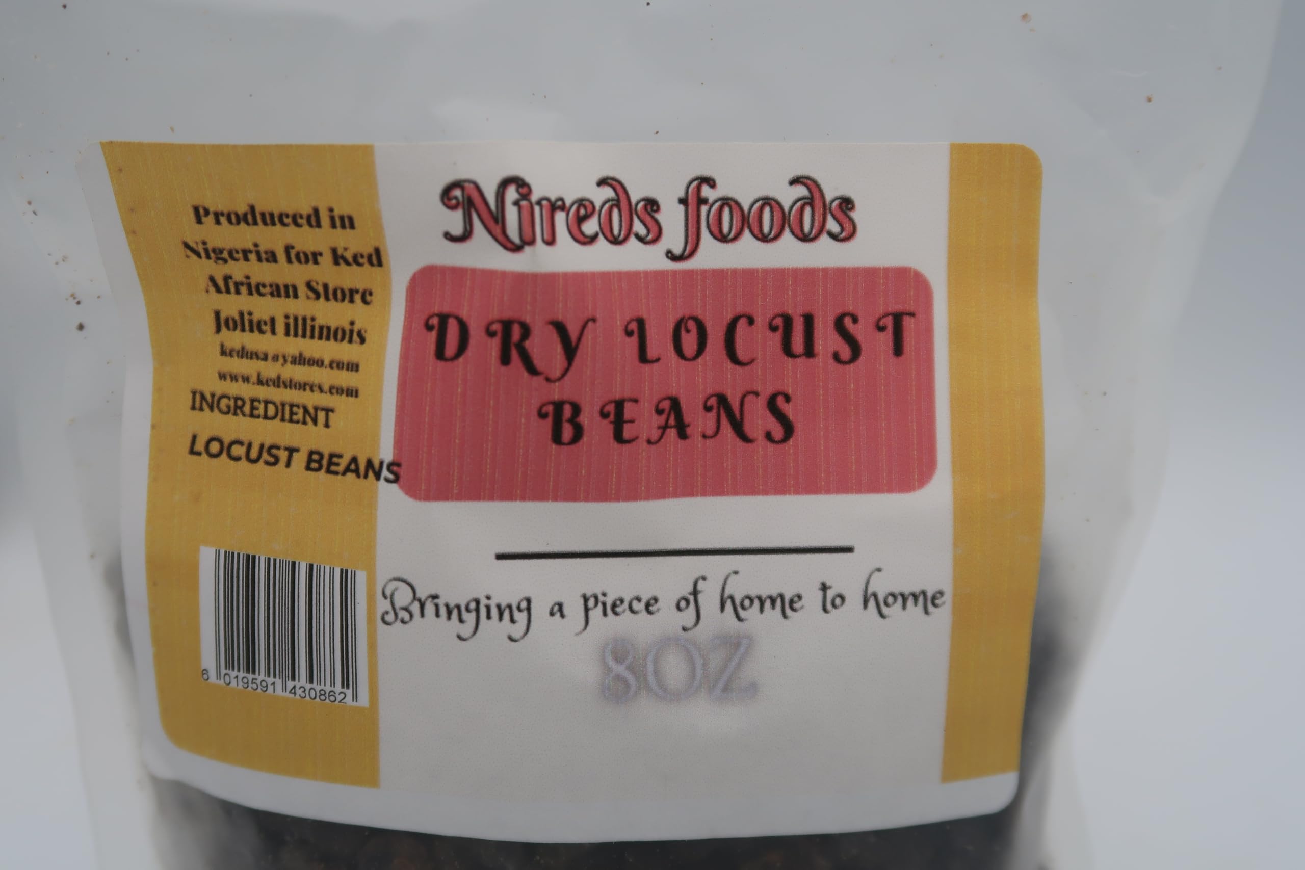 NIREDS FOODS fermented Dry Locust Beans for Cooking, 7oz