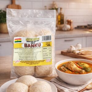 Nkulenus - Banku 4BAGS OF TWO BALL EACH BAG) Ready to eat
