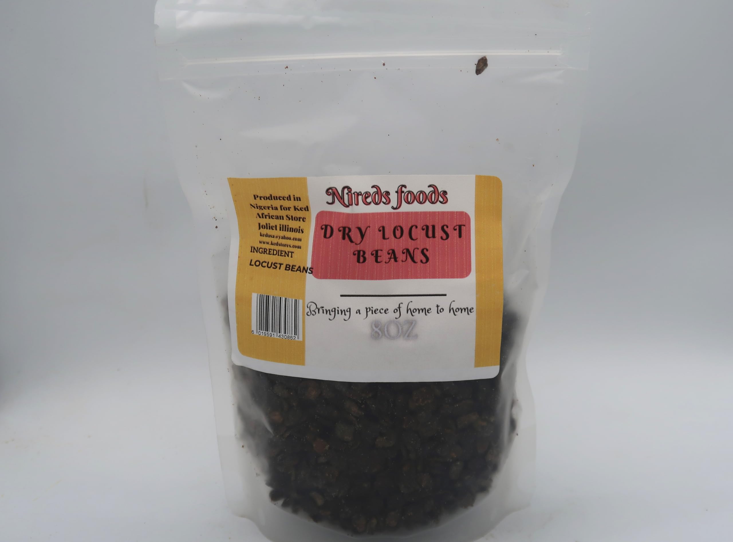 NIREDS FOODS fermented Dry Locust Beans for Cooking, 7oz