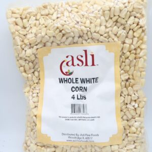 Whole White Maize Corn, 12 lbs Total (3 x 4 lb Bags) – Natural Whole Corn Kernels for African Cuisine, Corn Flour & Homemade Meals by asli