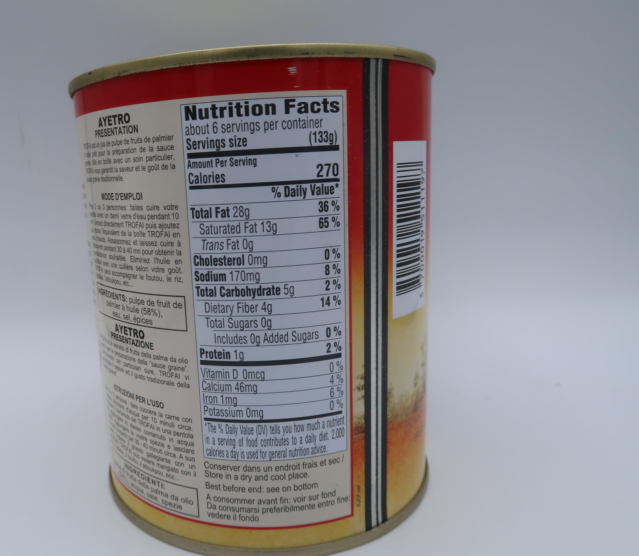 Generic Trofai Palmnut Concentrate sause 4x800 g