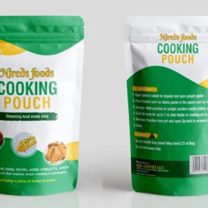 NIREDS FOODS Moi Moi Cooking Pouch (Pack of 50) Great for Moi Moi/Moin Moin (Bean Cake), Okpa, Ekuru, and Ofada