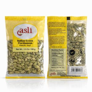 ASLI Green Cardamom Pods 3.5 Oz - Premium Quality Whole Green Cardamom Pods | Vegan | Large | Aromatic Cardamon