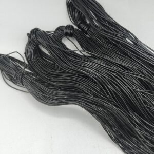 Black African Anango Hair Thread/Fil Anango/Nigeria Rubber Thread/Owu Isi/iRun Kiko (Lot of 4)